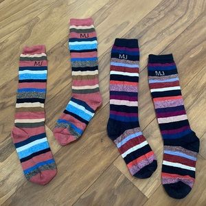 Marc Jacobs Striped Socks (2 pairs)